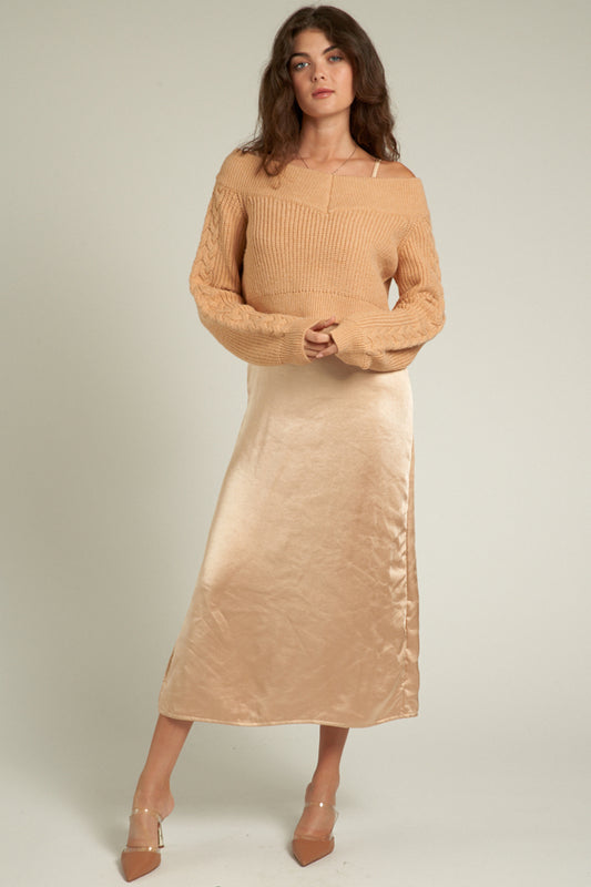 MAXINE DRESS & SWEATER SET